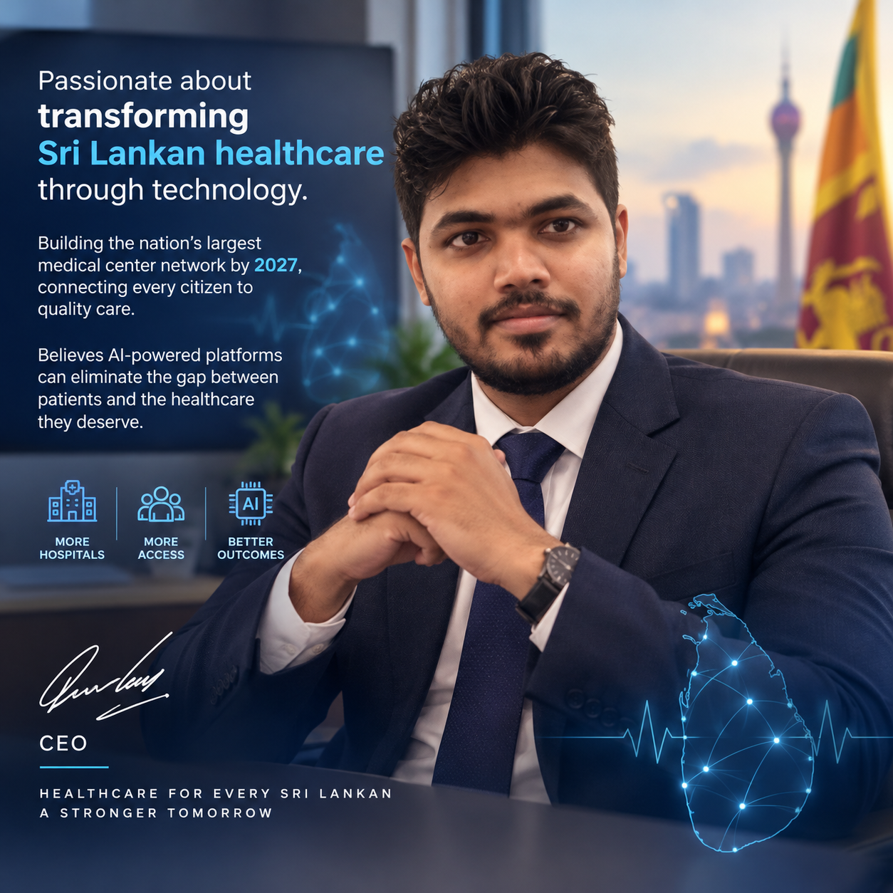 Tharindu Anjana Abeywickrama, Founder, medipro.lk at medipro.lk (medipro.lk · medipro) — Sri Lanka medical centers in Sri Lanka, doctors in Sri Lanka, private hospitals in Sri Lanka, medical appointments Sri Lanka, find a doctor Sri Lanka, healthcare services Sri Lanka, medical center near me network team